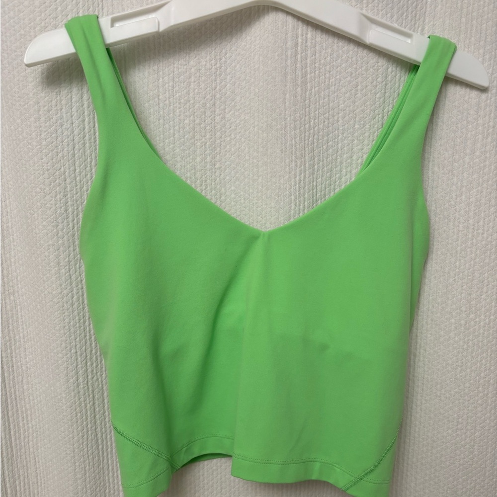 Lululemon align tank. Scream green. Size 6.